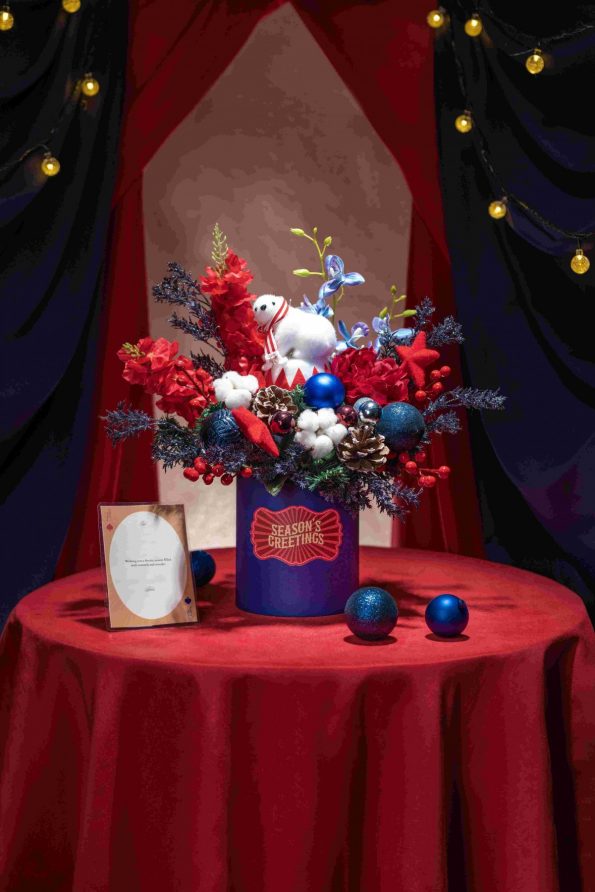 Artificial Christmas Flower Arrangement